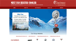 Desktop Screenshot of mistfanheatercooler.com