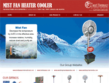 Tablet Screenshot of mistfanheatercooler.com